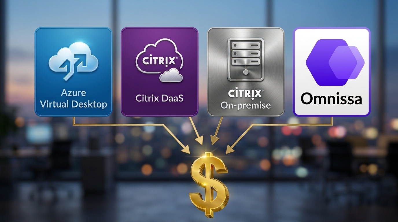 AVD vs Citrix DaaS vs Citrix On-Premise vs Omnissa